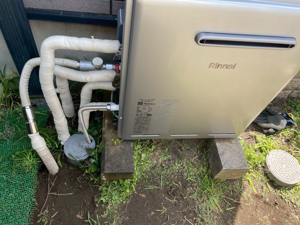 平塚市の故障した給湯器交換2